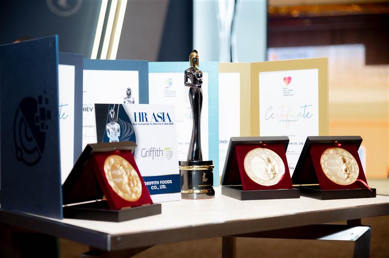 Griffith Foods SEA คว้ารางวัล “บริษัทที่น่าทำงานที่สุดในเอเชีย 2025” ต่อเนื่องครบ 5 ปี พร้อมคว้า 3 รางวัลพิเศษ ตอกย้ำวัฒนธรรมองค์กรที่แข็งแกร่งและยั่งยืน
