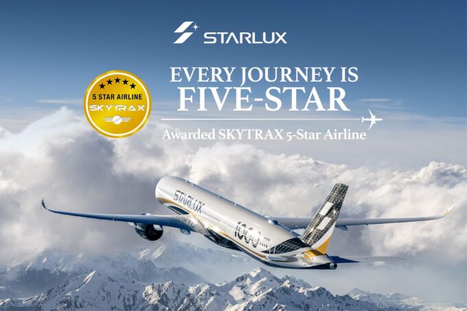 STARLUX Airlines secures its second consecutive SKYTRAX 5-Star Rating in 2026 and launches its first European route to Prague, with Bangkok–Taipei–Prague connections, premium Airbus A350 service, SNOOPY flights, and AIRSORAYAMA aircraft.